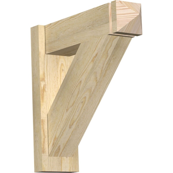 Ekena Millwork Traditional Rough Sawn Arts and Crafts Outlooker, Douglas Fir, 6"W x 20"D x 20"H OUT06X20X20TRA03RDF - main
